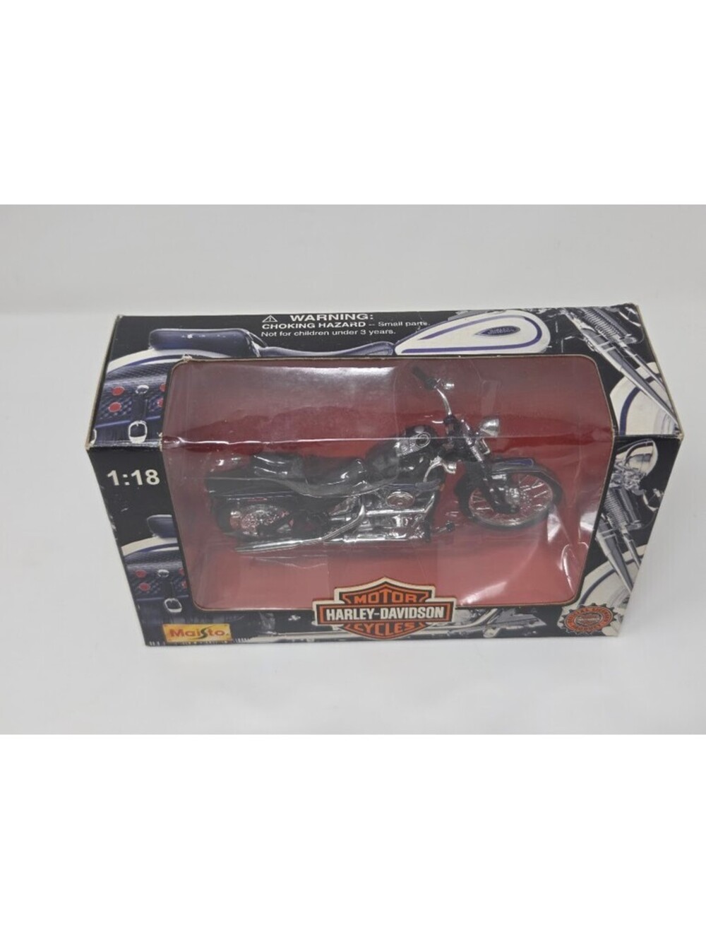 1997 Maisto Harley Davidson Motorcycle 1:18 Scale Die Cast Display Model 31360